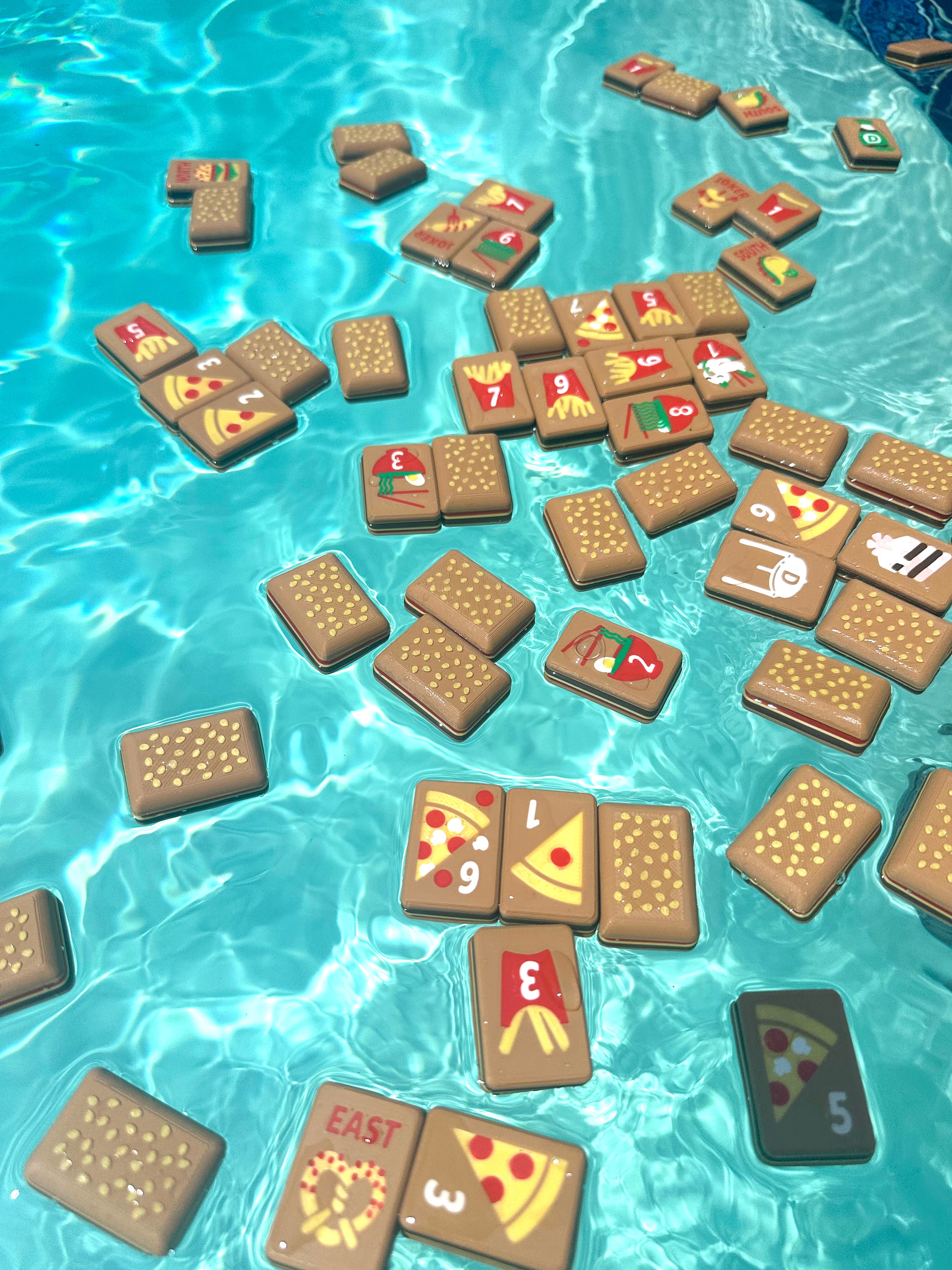Junk Food Mahj | Floating Mahjong Tiles