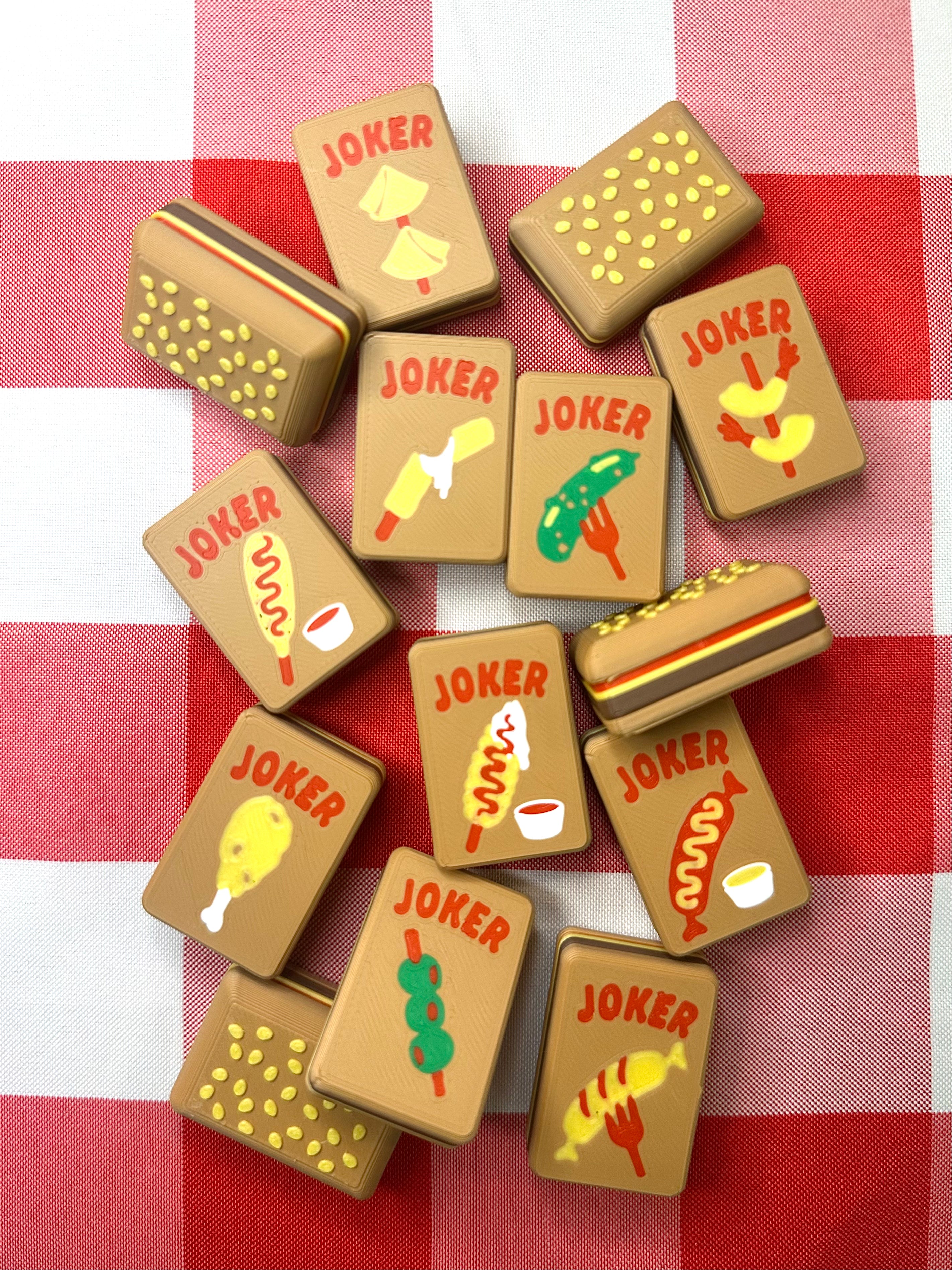 Junk Food Mahj | Floating Mahjong Tiles