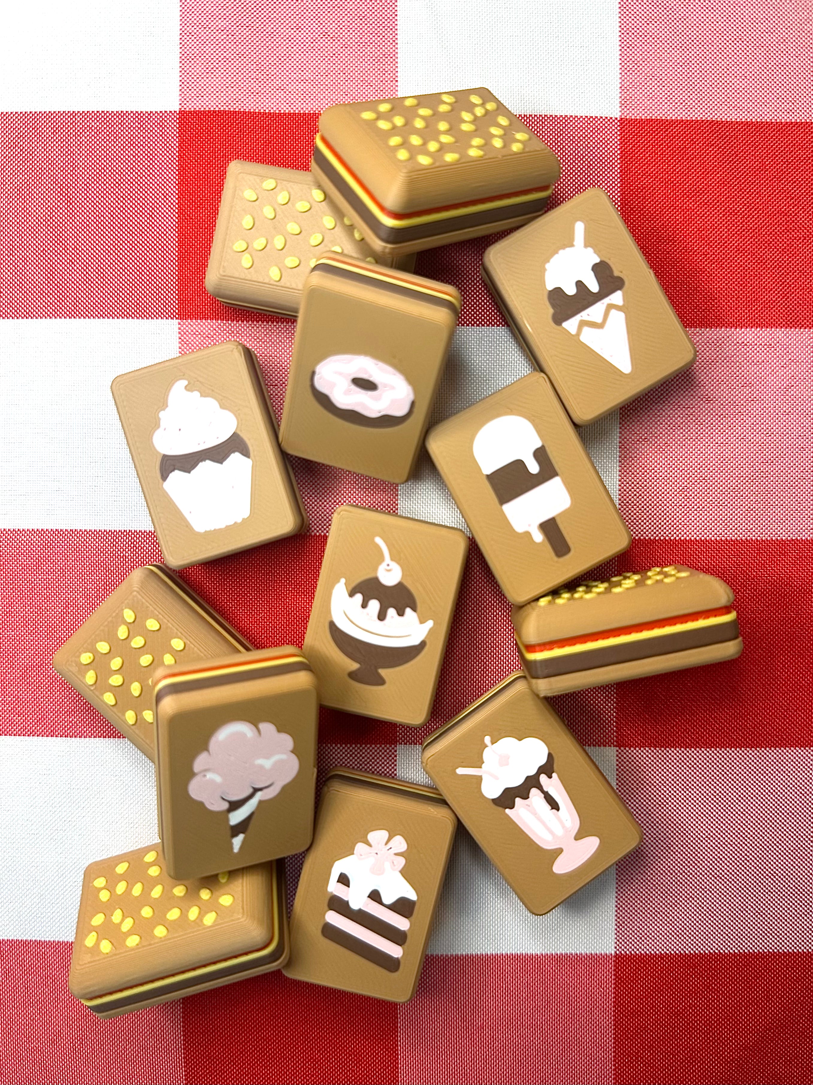 Junk Food Mahj | Floating Mahjong Tiles