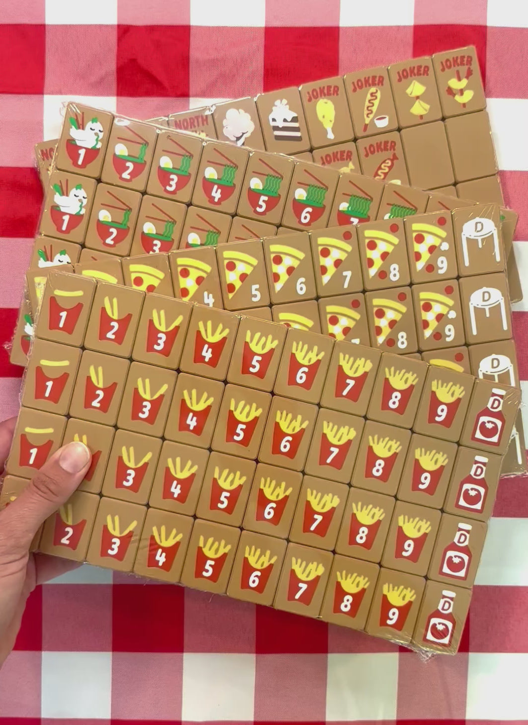 Junk Food Mahj | Floating Mahjong Tiles